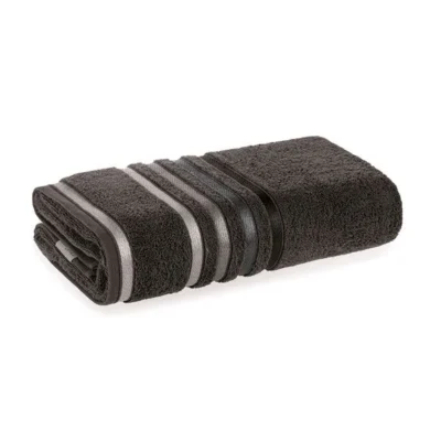 Toalha Rosto Karsten Fio Penteado Lumina Carbono/Cinza